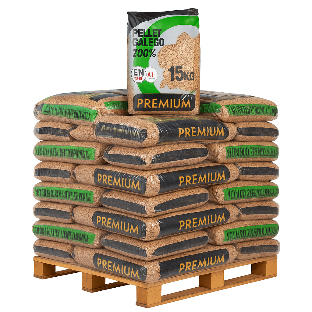 Pellets Gallego – Palet 77 sacos (1.155 kg)