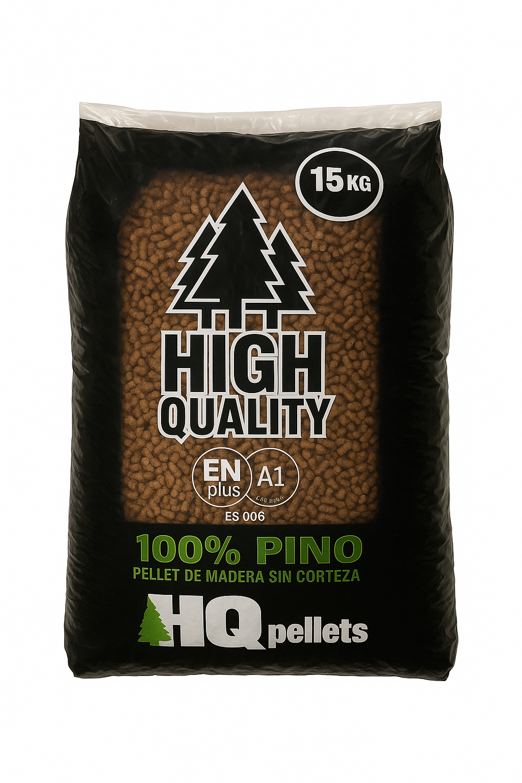 Granulés de bois de pin – Palette 1050 kg (70 sacs de 15 kg)