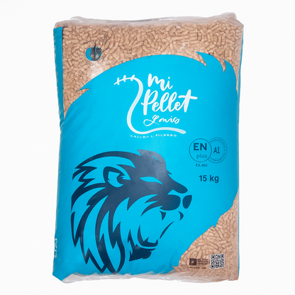 Mi Pellet y Más – Edición Limitada | Palet 77 sacos de pellets de pino 100 % (Enplus A1)