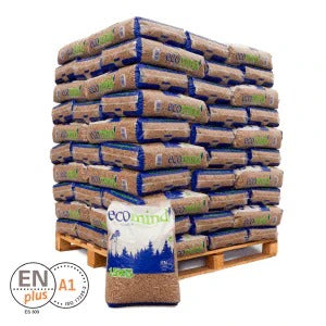 L’ECO MIND – Palet de 70 sacos (1050 kg) | Pellet ENPlus A1 (ES303)