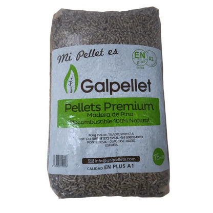Galpellet – Palet de 77 sacos de pellets de pino 100 % certificados Enplus A1